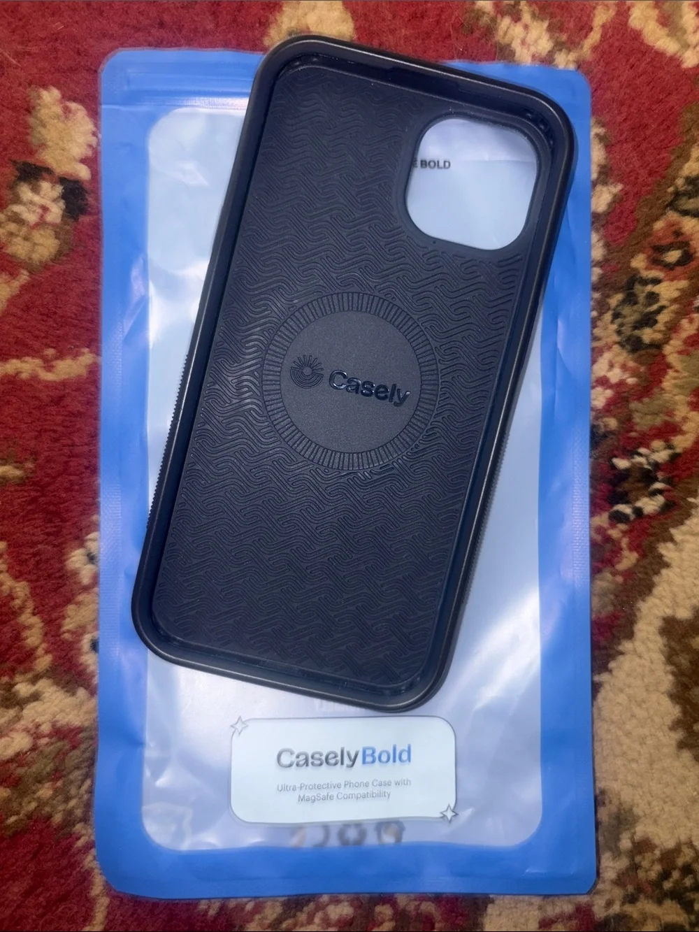 Casely Bold Floral Blue Protective iPhone Case